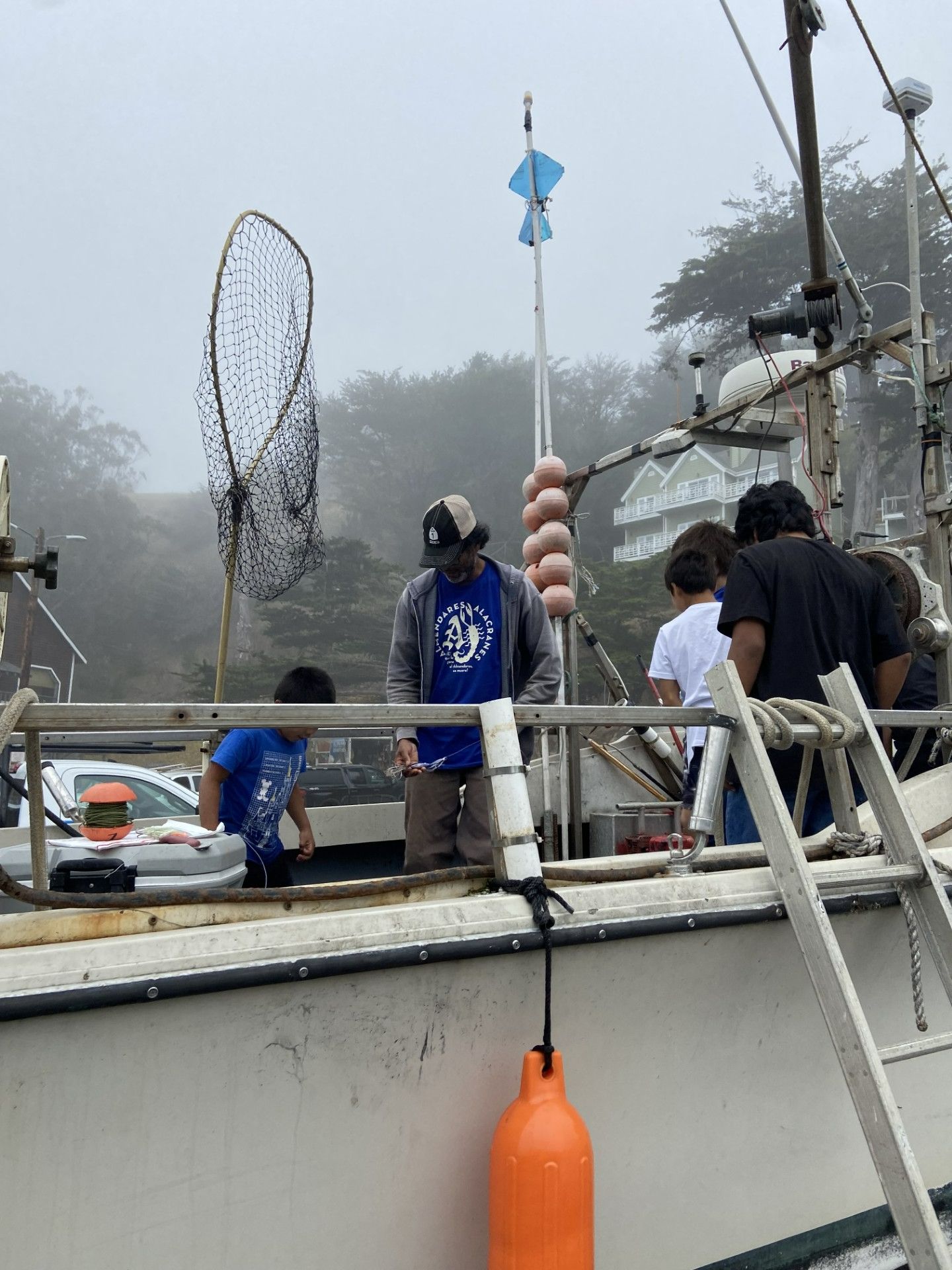 Beach and fishing boat field trip