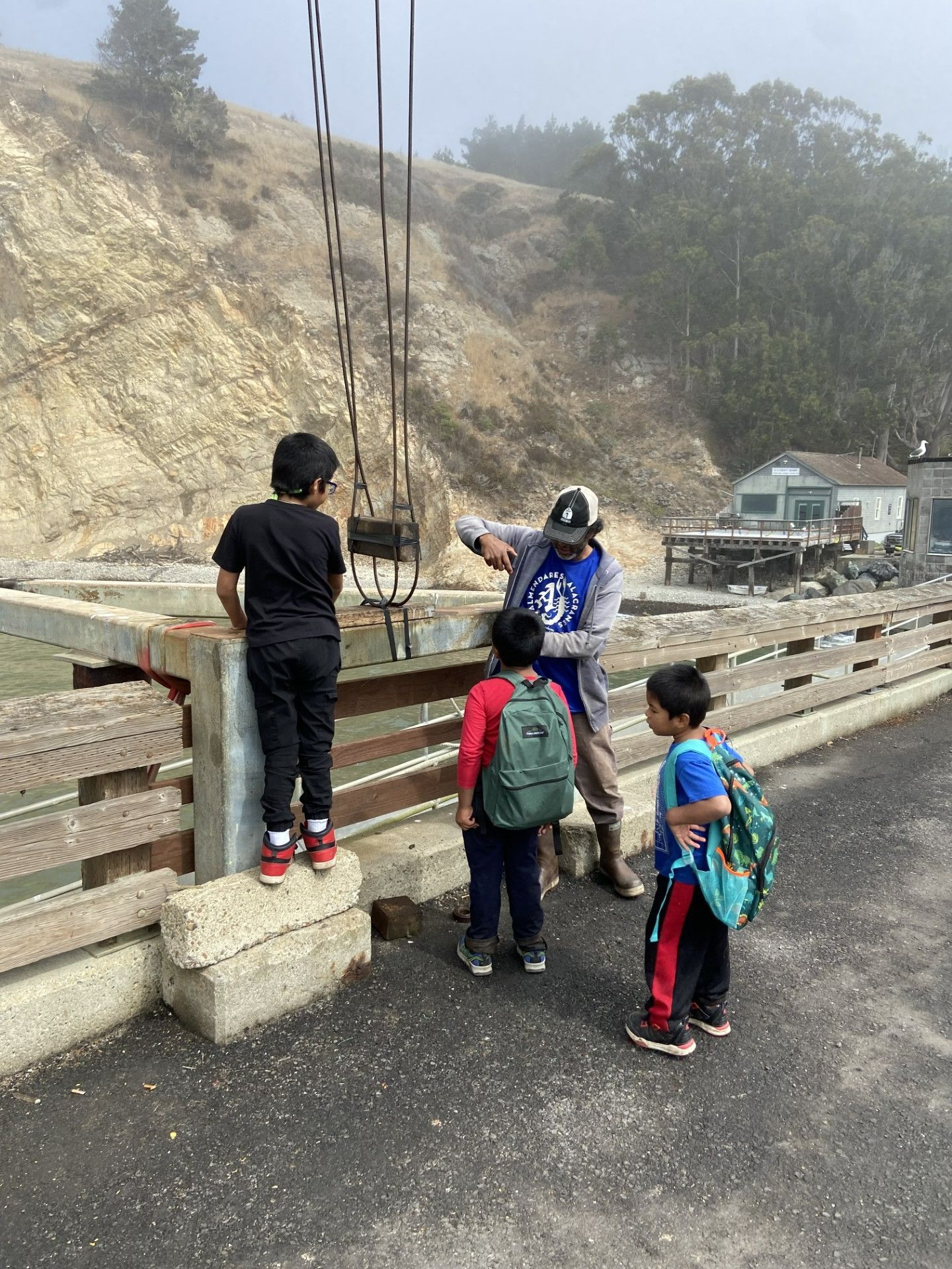 Beach and fishing boat field trip